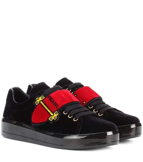 prada velvet sneakers|prada sneakers for men.